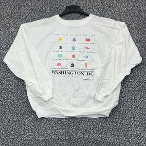 Vintage Washington DC Shirt‎ Men L/XL Cotton Republic Long Sleeve Deadstock New
